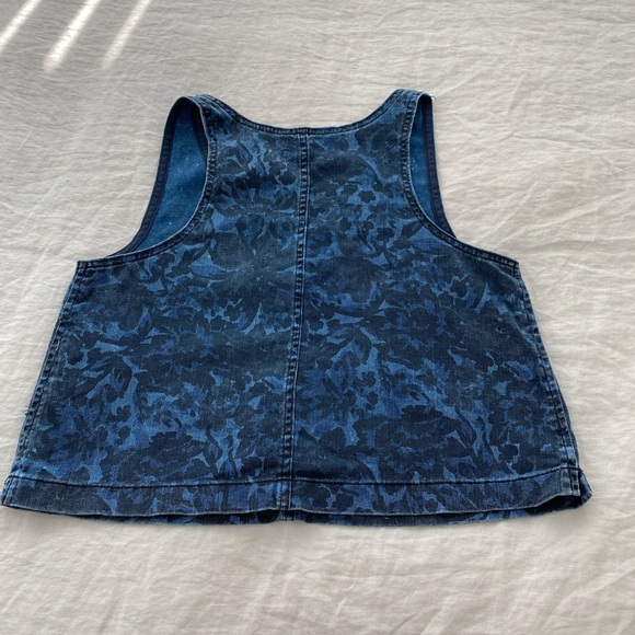 Ariztia Wilfred Free denim cropped tank - Picture 2 of 5